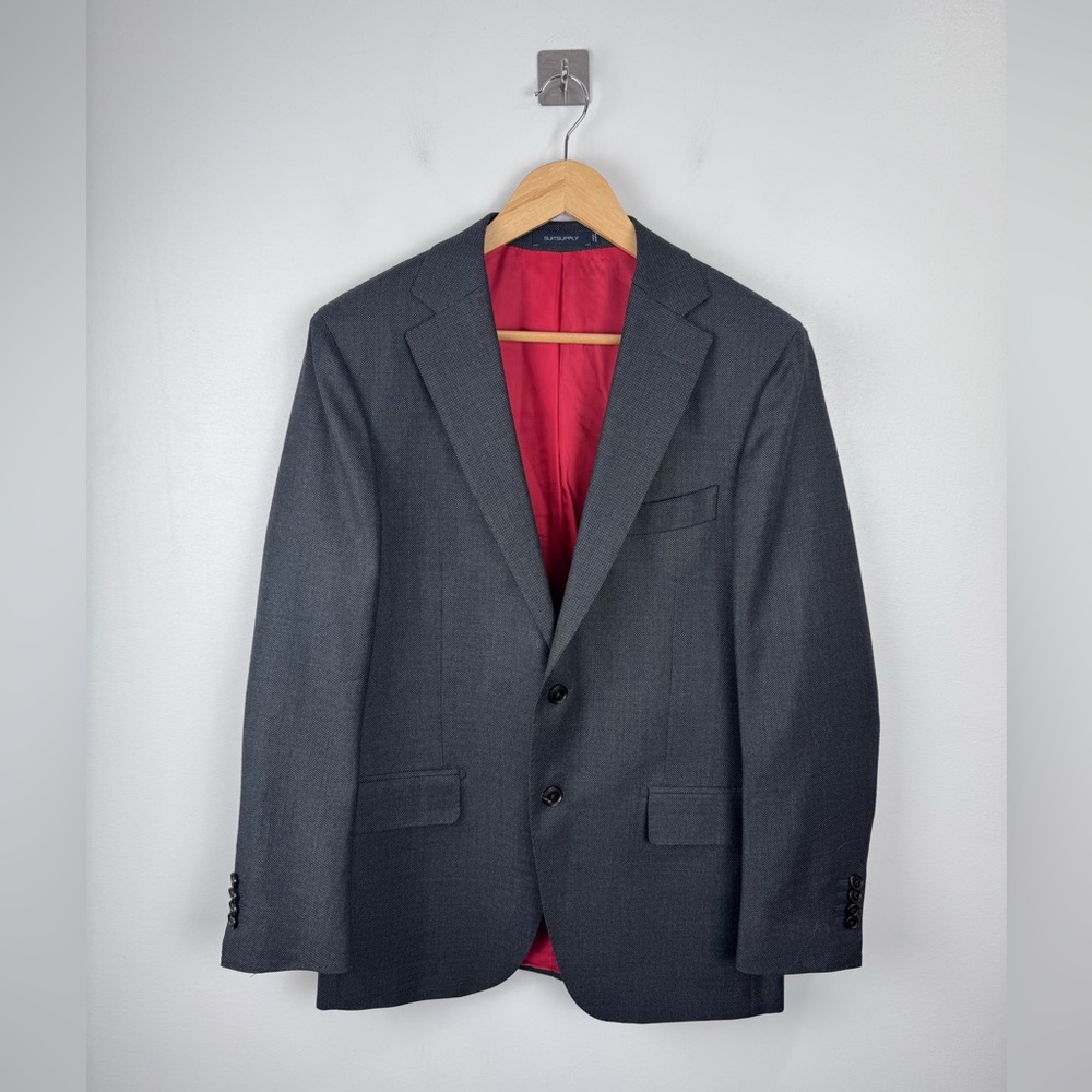 Suitsupply Men Sienna Single Breasted Grey Blazer 38S‎
